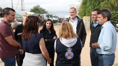 le roi et la reine retournent dans les zones dévastées