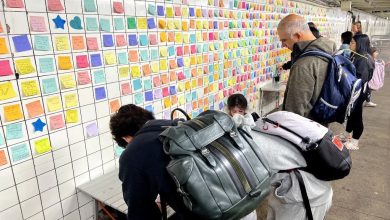 Après l’élection de Donald Trump, le retour de la « Post-it thérapie » dans le métro new-yorkais