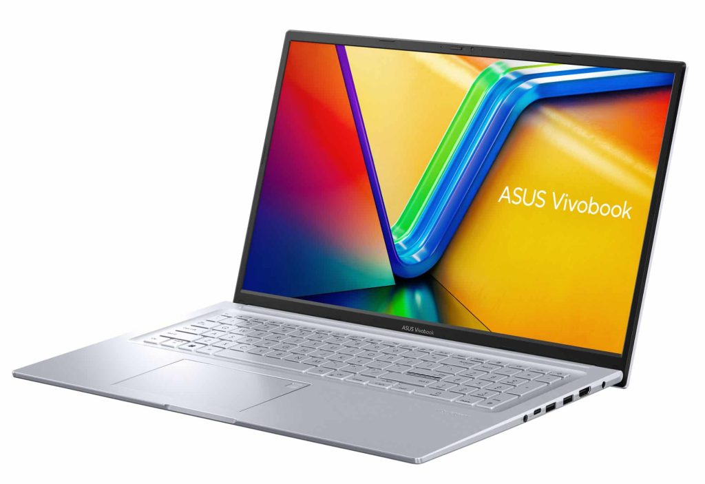 Promo 674 € Asus VivoBook 17 N3704VA-DRAU135W, ordinateur portable Ultrabook grand format 17″, aluminium argenté fin et léger sous Intel Core i5-13500H hautes performances