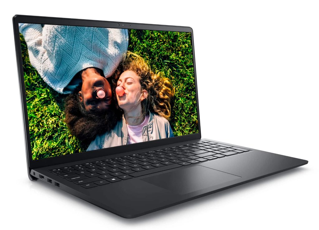 Promo 499€ Dell Inspiron 15 3520, PC portable pas cher Noir fin et léger 15″ Full HD 120Hz sous Intel Core i5 hybride avec SSD rapide 512 Go et lecteur SD