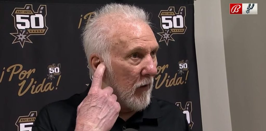 Gregg Popovich absent jusqu’à nouvel ordre en raison de « problèmes de santé »