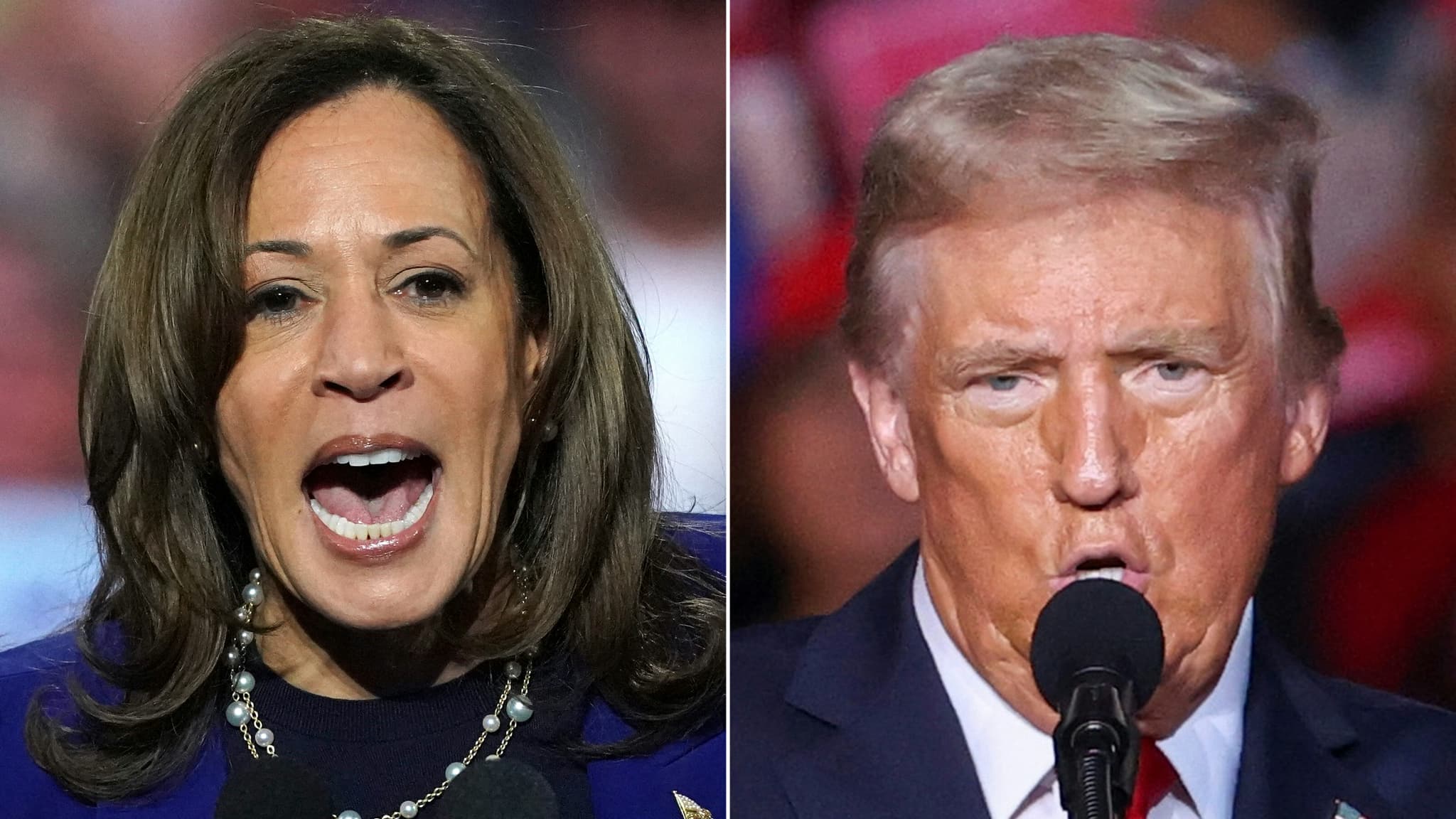 Kamala Harris et Donald Trump se battent coup pour coup sur les droits des femmes et les immigrés