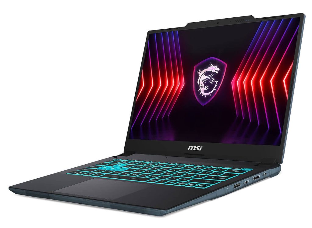 MSI Cyborg 14 A13VE-212FR, ordinateur portable de jeu créatif léger 14″ 144Hz, Ultrabook noir sous Intel Core i5-H et GeForce RTX 4050 – LaptopSpirit