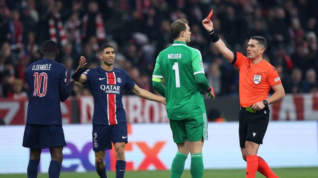 Bayern Munich – PSG. Huit jaunes, Dembélé expulsé… L’arbitre Istvan Kovacs a tiré les cartes