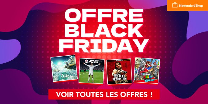 Nintendo lance les promotions Black Friday 2024 sur Switch