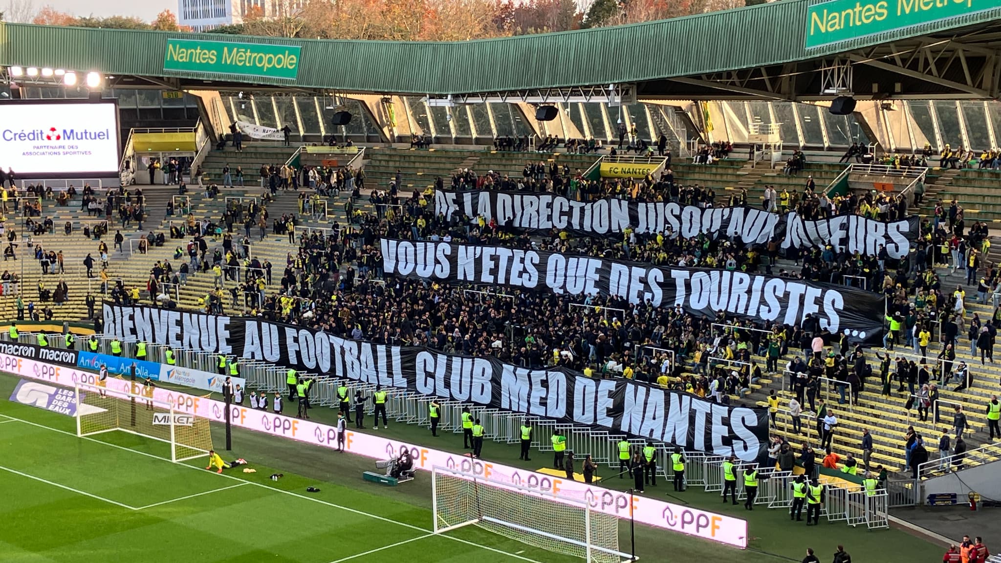 les supporters en ont marre à la Beaujoire