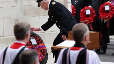 Le visage sérieux de Kate Middleton, de Charles III et de sa garde rapprochée… Les premières images marquantes du Remembrance Sunday