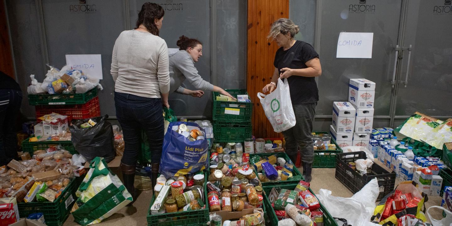 à Chiva, près de Valence, « nous ne pouvons rien faire d’autre que de nous entraider »