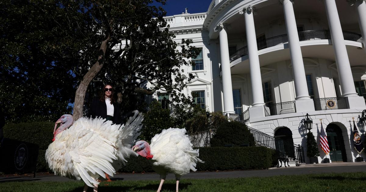 pour la dernière fois de son mandat, Joe Biden gracie deux dindes avant Thanksgiving