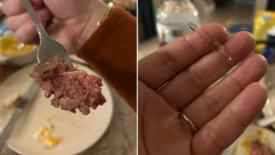 un homme dit s’être blessé en mordant un morceau de verre dans un steak haché picard