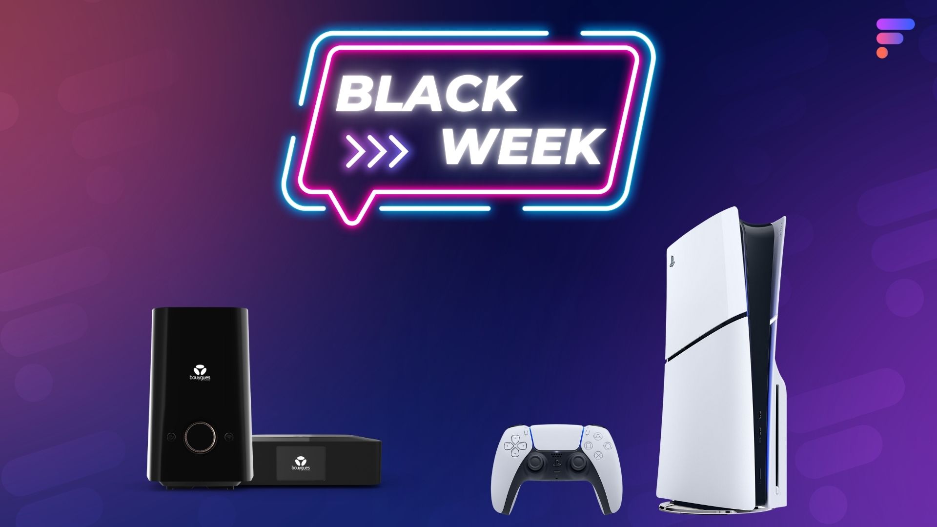 Bouygues Telecom combine abonnement fibre + PS5 Slim avec jusqu’à 350€ d’économies pour la Black Friday Week