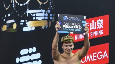 Léon Marchand bat le record du monde du 200 mètres nage libre à Singapour