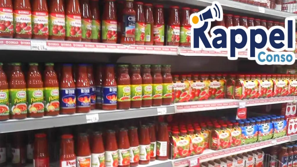 Ces sauces tomates font l’objet d’un rappel de produit urgent dans toute la France, elles doivent être détruites