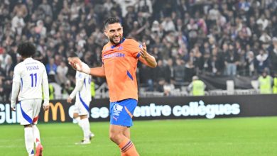 Neal Maupay transporte Nicolas Pallois après la victoire de l’OM à Nantes