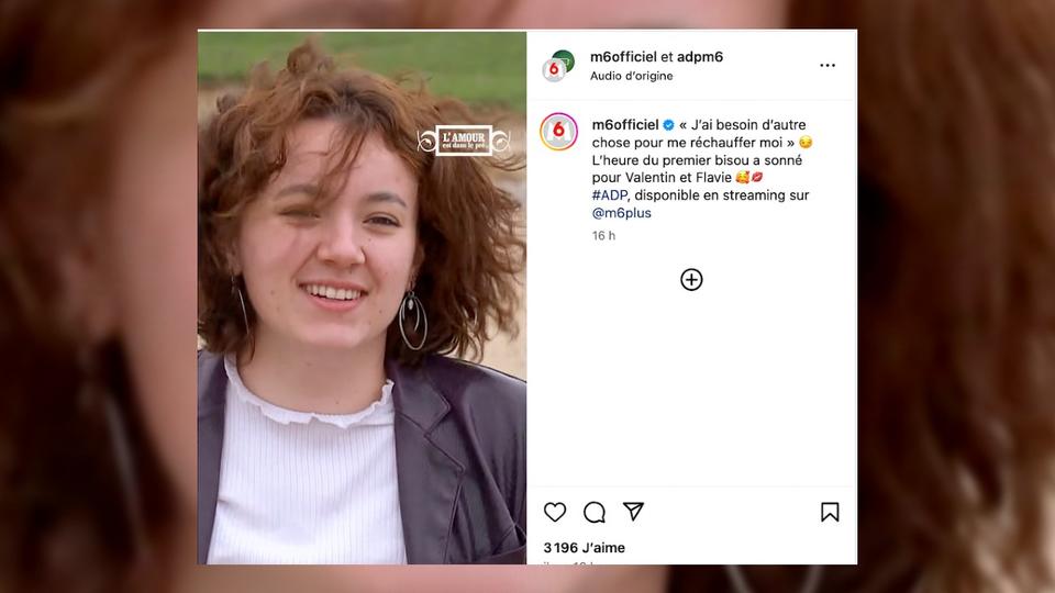 Flavie, la prétendante de Valentin, a découvert qu’elle avait un cancer pendant le tournage