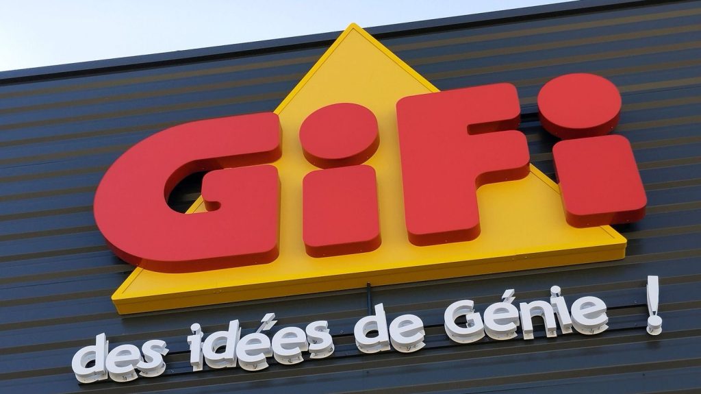 La marque d’articles pour la maison à bas prix GiFi est en promotion