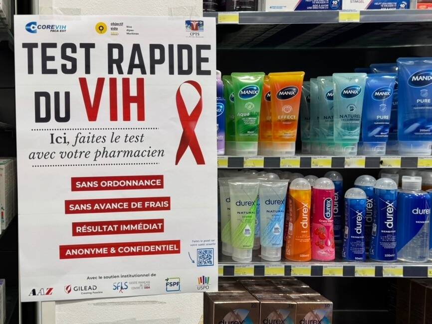 C’est une première en France : le dépistage du VIH est désormais possible en pharmacie dans les Alpes-Maritimes