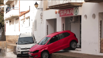 des pluies torrentielles s’abattent sur la ville de Cadaquès