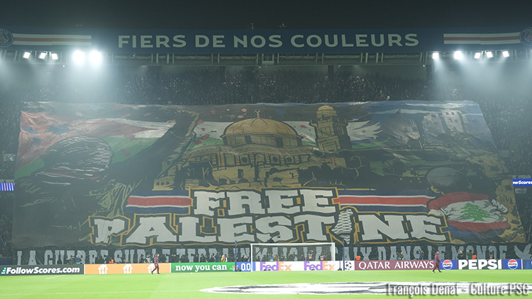 Supporters : Le CUP s’explique sur le tifo « Palestine Libre »