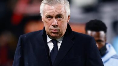 Carlo Ancelotti (Real Madrid) après le match nul contre Rayo Vallecano (Liga)