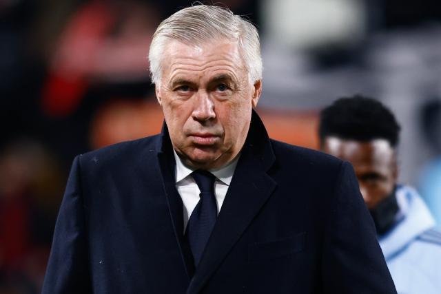 Carlo Ancelotti (Real Madrid) après le match nul contre Rayo Vallecano (Liga)