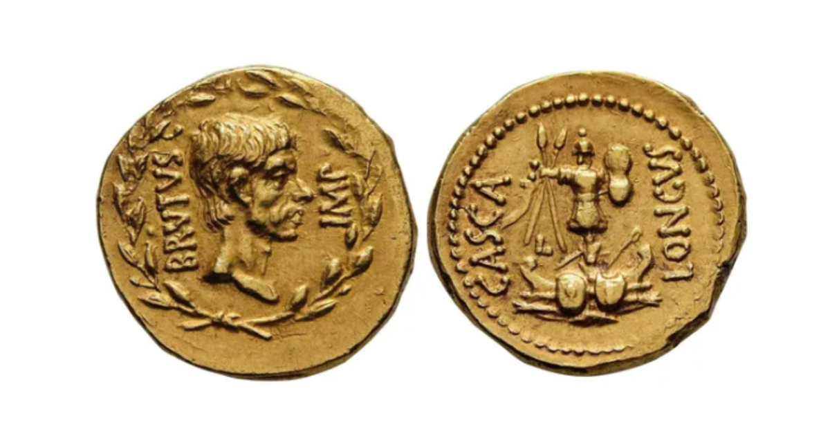 Un très rare aureus à l’effigie de Brutus Imperator aux enchères en Suisse