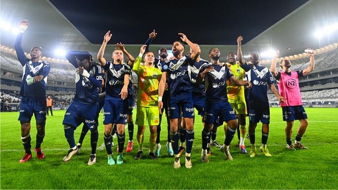 La Roche VF-Bordeaux : la joie des Girondins en fin de match